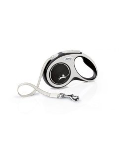 Flexi jalutusrihm New Comfort tape S, must / 5m