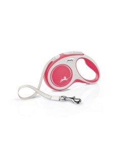 Flexi jalutusrihm New Comfort tape S / punane / 5m