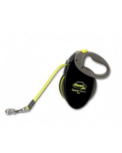 Flexi jalutusrihm Giant Neon black, M / 8m