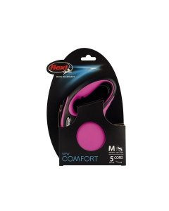 Flexi jalutusrihm New Comfort cord M / roosa / 5m