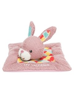 Mänguasi kassidele Junior snuggler jänes, kangas, 13 × 13 cm