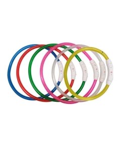 Kaelarihm koerale LED-valgustusega USB laetav L / roheline