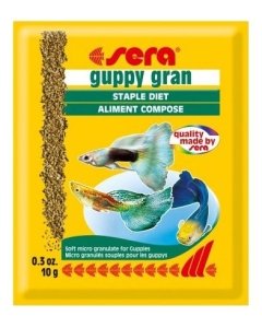 Taimsete komponentidega põhisööt Sera Guppy Granulat /M