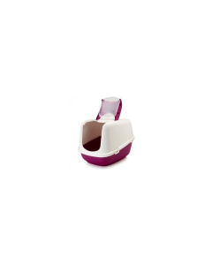 Savic kassi liivakast kinnine Nestor Jumbo, punane/valge / 66x48x46cm