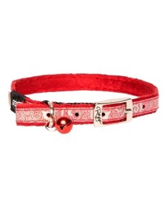 Kassi kaelarihm Sparklecat Dark Red 11mm/25,5-31cm