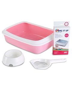 Kassipoja liivakast Starter Kit / 42x31x12,5cm / roosa