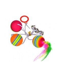 Kassi mänguasi Rainbow pallid / 3,5cm/80cm