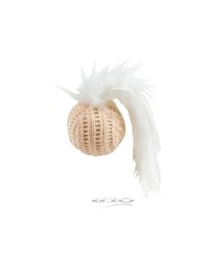 Kassi mänguasi pehme pall sulega / 4cm