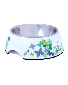 Mittelibiseva põhjaga melamiinist toidukauss lemmikloomadele 350ml / 17,5x6,5cm