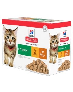Hill´s Science Plan kassipoja eine multipakk: kana/kalkun / 85gx12tk
