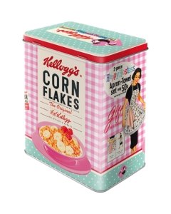 Metallpurk L / Kellogg&#039;s Corn Flakes The best to you every morning / LM