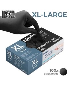 Kindad nitriil must Nitriflex Black XL (100tk/karp)