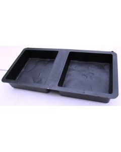 Plastvorm 2 kivile Kivimuster / 15x14x4cm