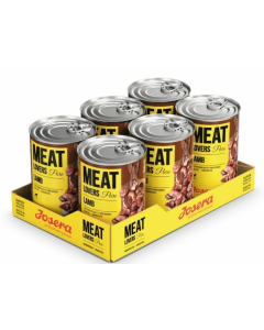 Meat Lovers Pure Lamb on teravilja- ja gluteenivaba märgtoit täiskasvanud koertele, mille ainsaks loomse valgu allikaks on maitsev lambaliha.