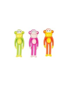Koera mänguasi latex Monkey with Rope 16cm juhuslik värv