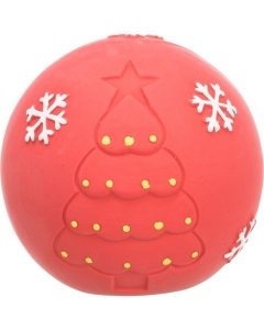 Koera mänguasi Xmas pall, lateks, ø 8 cm