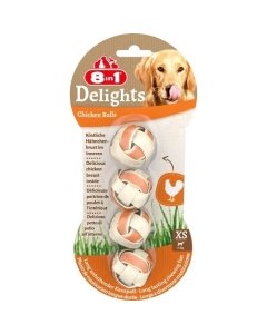 Koera maius 8in1 Delights Kanapallid XS 4tk