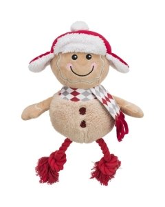 Koera mänguasi Xmas piparkook, plüüš/puuvill, 34 cm