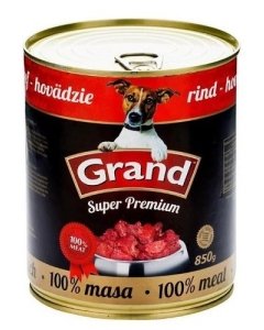 Koerakonserv Grand Super Premium loomalihaga / 850g