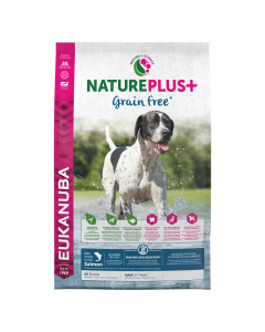 Koeratoit Eukanuba NaturePlus+ Grain Free Adult värskelt külmutatud lõhega./ 2.3 kg