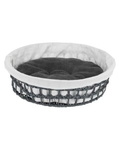 Koera korv Feira 45 cm, tume hall/natural