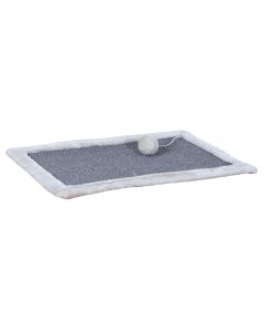 Kraapimispind plüüšist äärisega / 55×35cm / hele hall