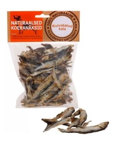 Kala kuivatatud - naturaalsed koeranäksid, kuivatatud koeramaius / 100g