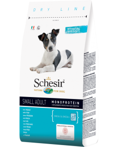 Kuivtoit koertele Schesir DRY LINE Small Adult Maintenance kalaga / 800g