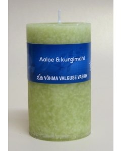 Lõhnaküünal 55x75 / 23h / silinder / Aaloe & Kurgimahl