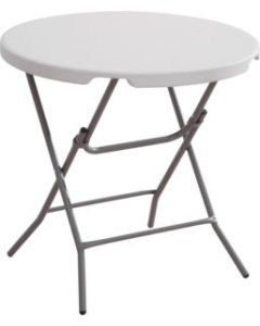 Kokkupandav laud ümar 80cm valge