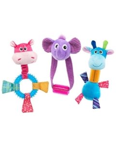 Mänguasi koertele BOBBLE GIANT, KNOTPLUSH 10cm punane