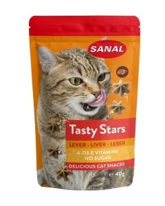 Sanal maius kassidele Tasty Stars / maksaga / 40g