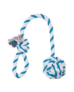 Mänguasi koertele Mängunöör punutud palliga 7mm/50cm
