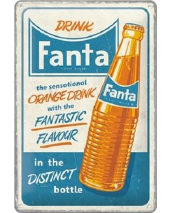 Metallplaat 20x30cm Fanta - Sensational Orange Drink