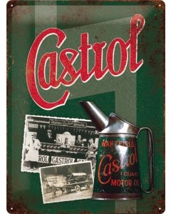 Metallplaat 30x40cm / Castrol