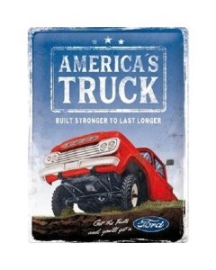 Metallplaat 30x40cm / Ford - America´s Truck F100