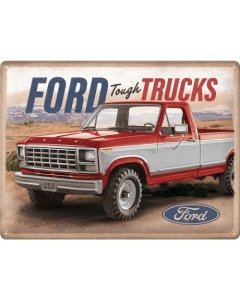 Metallplaat 30x40cm / Ford - Tough Trucks F250 Ranger
