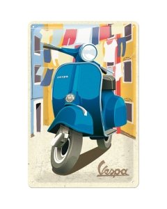 Metallplaat 20x30cm / Vespa - Italian Laundry / KO