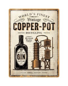 Metallplaat 30x40cm / Copper Pot Gin