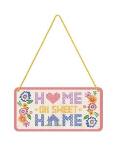 Metallplaat 10x20 cm / Home Sweet Home / LM