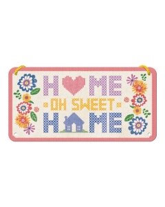 Metallplaat 10x20 cm / Home Sweet Home / LM