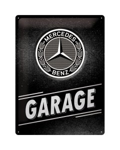 Metallplaat 30x40cm / Mercedes-Benz - Garage