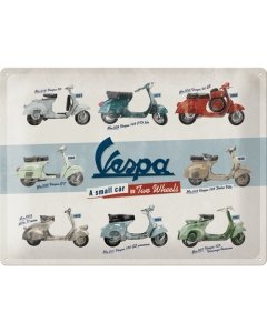 Metallplaat 30x40cm / Vespa mallit
