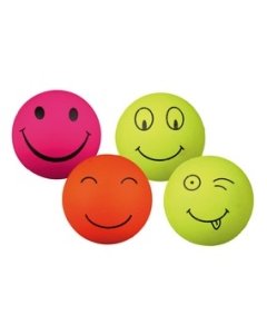 Mänguasi koertele Smiley-pall, ujuv, vahtkummist, ø 6 cm juhuslik värv
