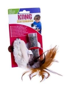 Kong Feather Mouse naistenõgesega mänguasi kassidele 