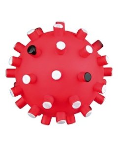 Mänguasi koertele Ogaline pall, suured nupsud, vinüül, ø 6 cm juhuslik värv