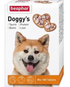 Beaphar vitamiinimaiused tauriini ja biotiiniga Doggy's Mix / 180tk