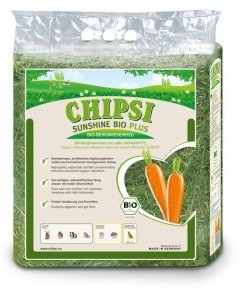 Päikesekuivatatud hein närilistele Chipsi Sunshine Bio porgandiga