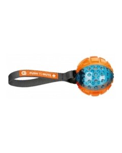 Mänguasi koertele Pall Push to Mute 7 cm/22cm oranž/sinine
