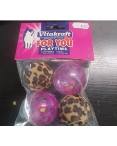 Kassi mänguasi pall Vitakraft / 4tk